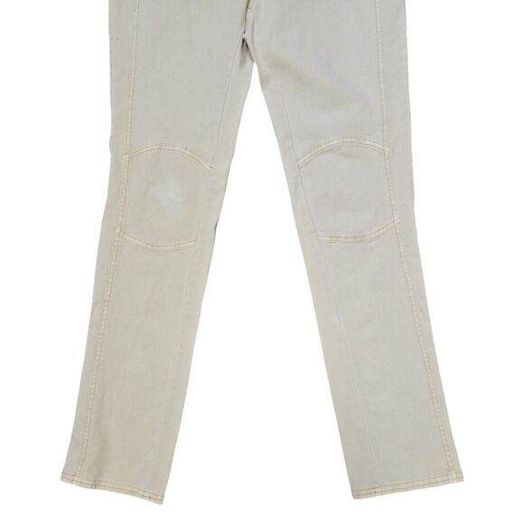 Sundance Womens Tan Skinny Pants Size 4 Lagenlook Bohemian Seam Detail - Picture 3 of 10